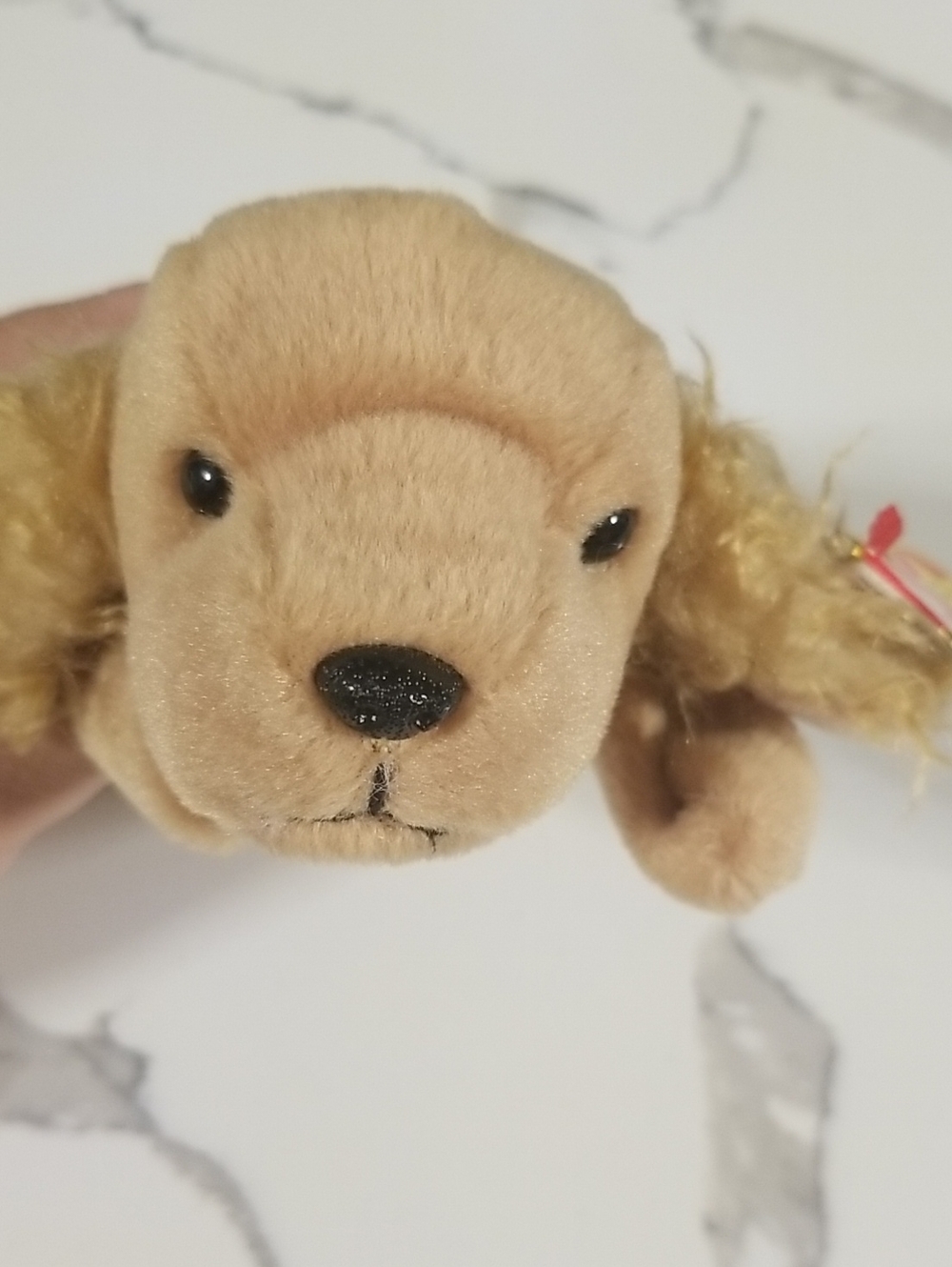 Ty Plush Puppy Beanie Baby Spunky